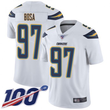 Los Angeles Chargers NFL Football Joey Bosa White Jersey Men Limited 97 Road 100th Season Vapor Untouchable